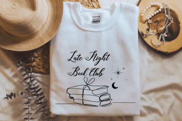Book Club Svg, Late Night Book Club