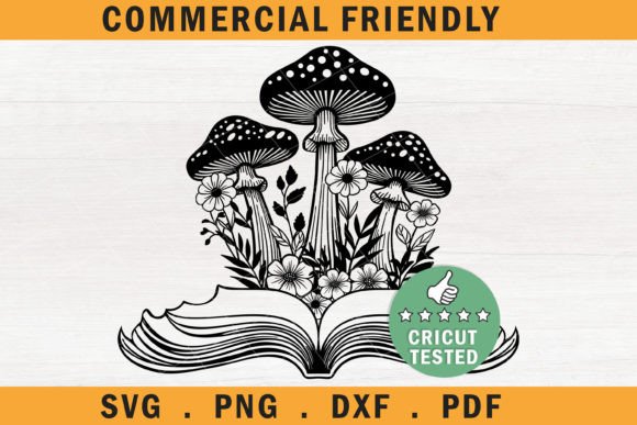 Floral Open Book Svg, Book Lover Boho