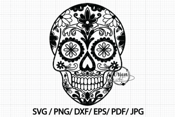 Sugar Skull Svg, Mexican Skull Svg Png