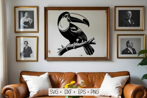 Toucan Svg, Exotic Bird Svg, Silhouettes