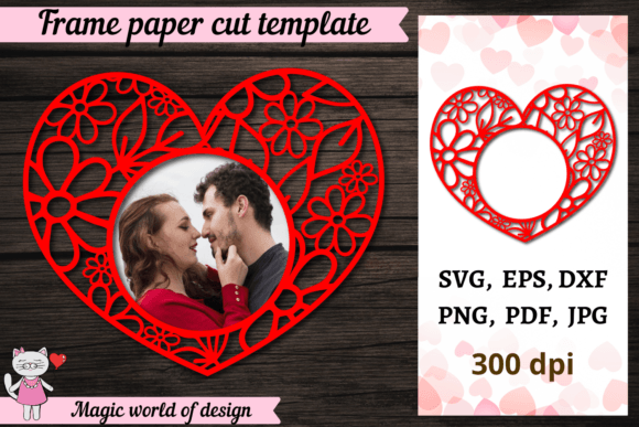 Valentine Heart Frame Svg